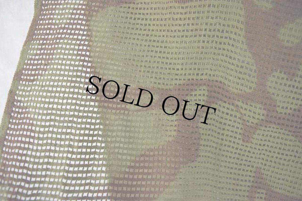 画像2: 50's フランス陸軍 "空挺部隊（エアボーン）" アメーバ迷彩 ネットスカーフ (2)