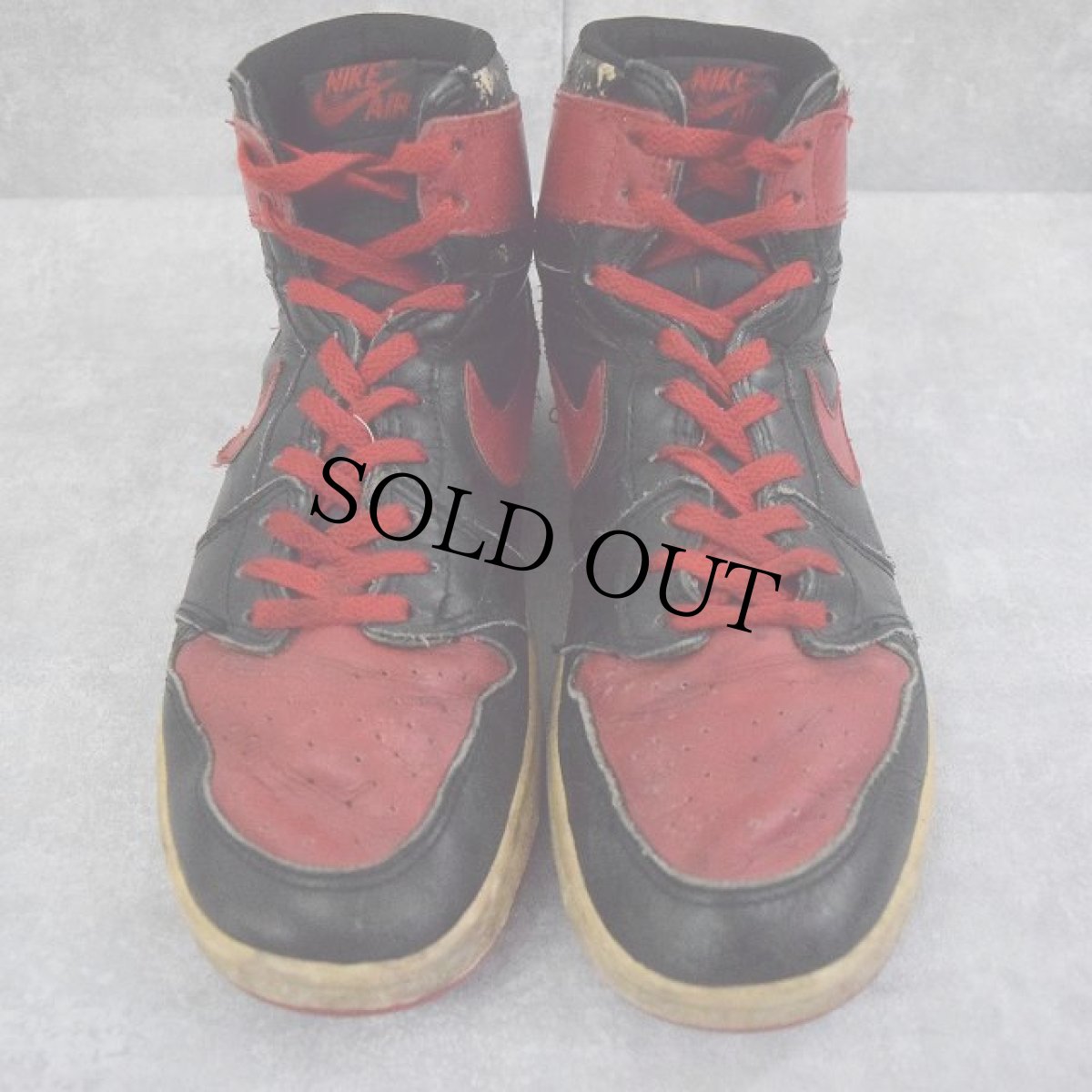 画像2: 1985 NIKE AIR JORDAN 1 "BRED" BLACK×RED US10 (2)