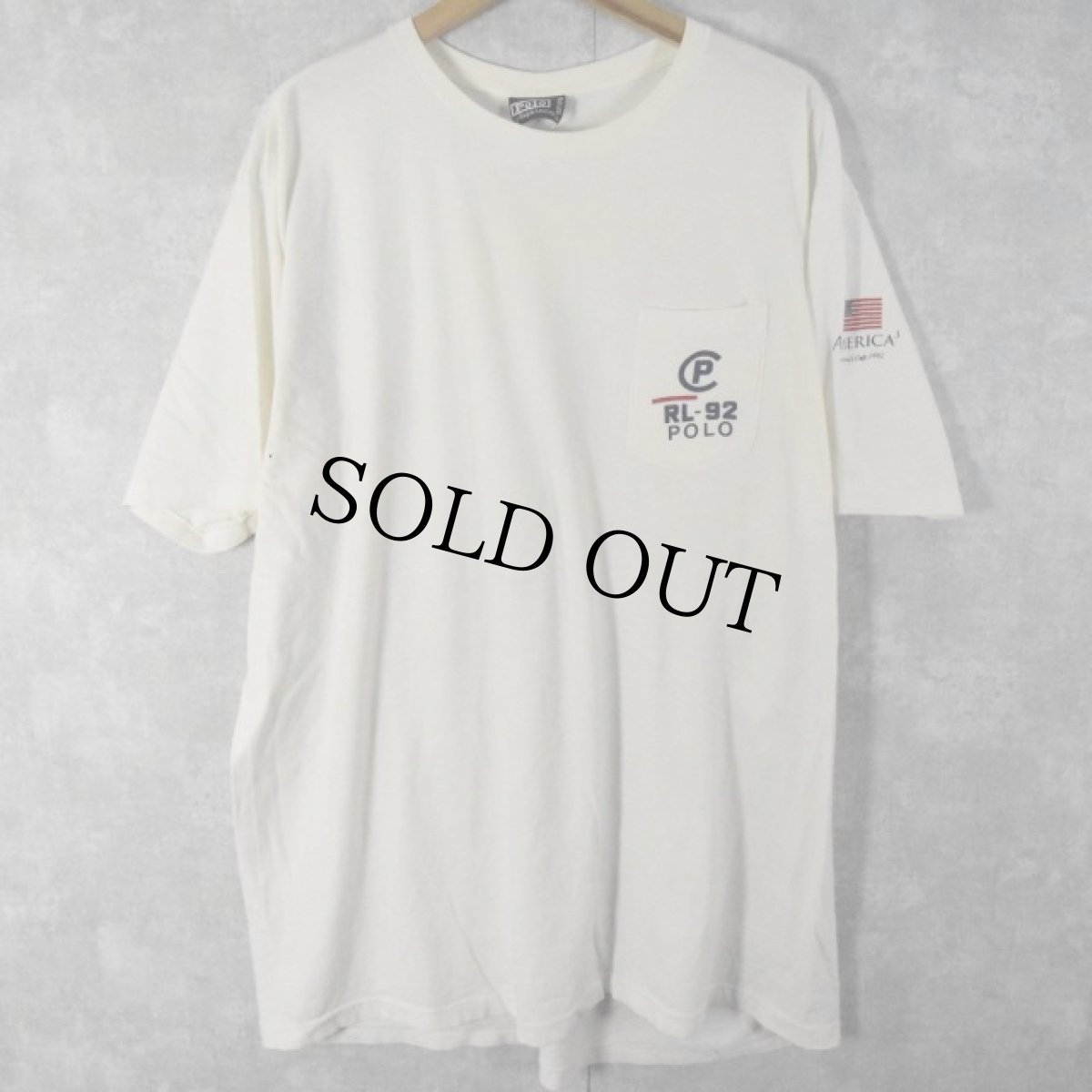 画像2: 90's POLO Ralph Lauren USA製 "RL-92" プリントTシャツ XL (2)