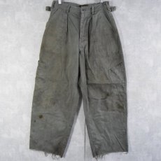 画像1: 50's US.AIRFORCE UTILITY COTTON TROUSERS SAGE GREEN 30L (1)