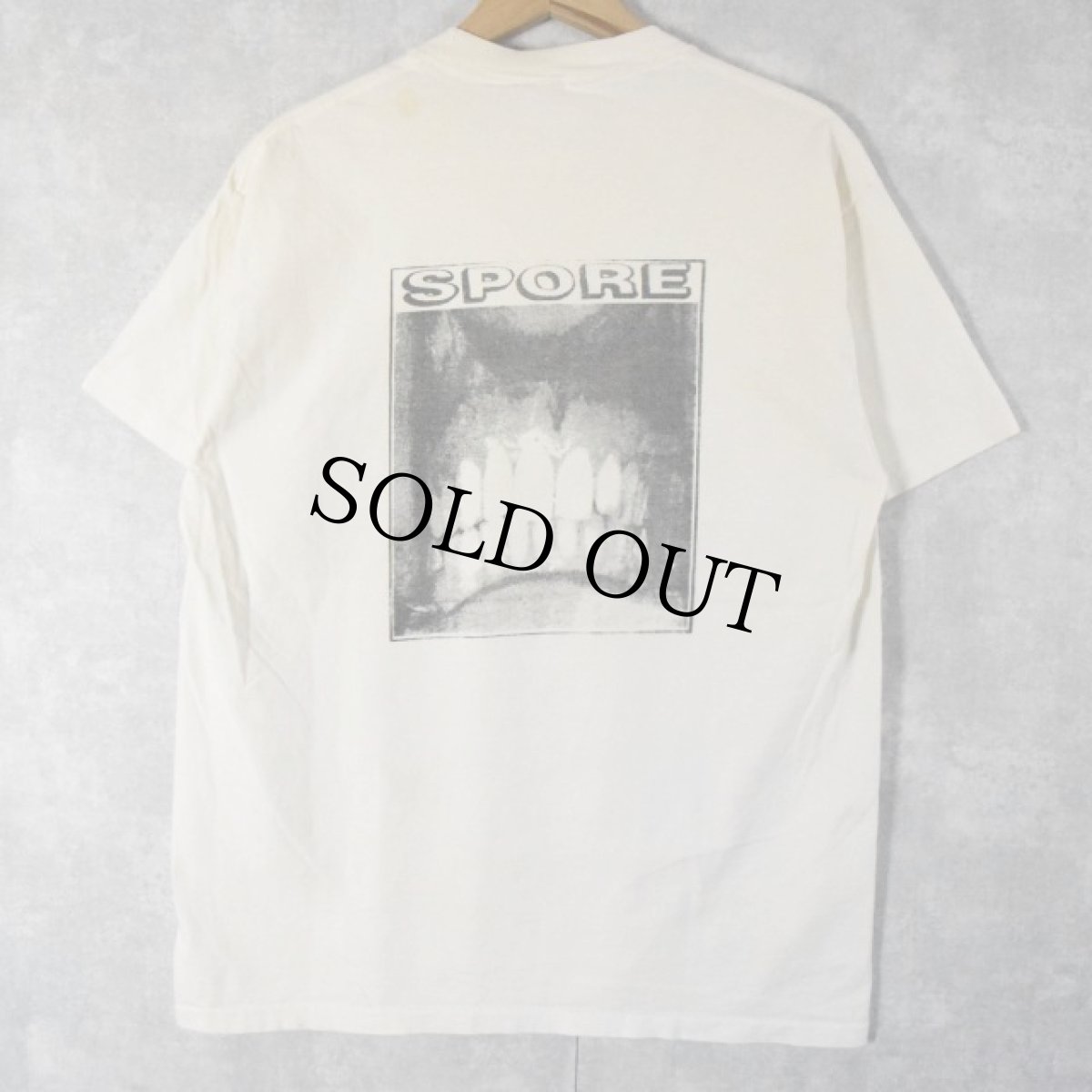 画像2: 90's SPORE USA製 ノイズロックバンドTシャツ XL (2)