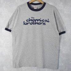 画像1: 90's The Chemical Brothers USA製 音楽ユニットリンガーTシャツ XL (1)