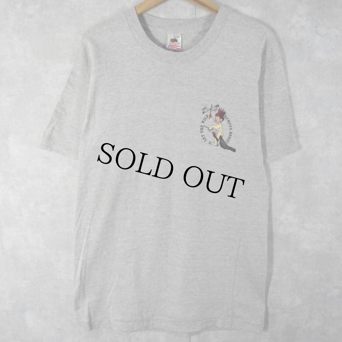 画像1: 【SALE】 90's かいじゅうたちのいるところ USA製 絵本プリントTシャツ L (1)