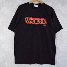 画像1: 90's WARLOCK 映画ロゴプリントTシャツ L (1)
