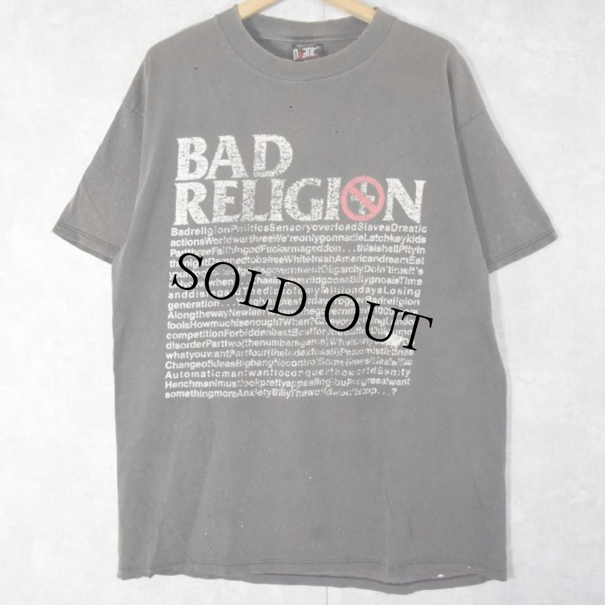 画像1: 90's BAD RELIGION パンクロックバンドTシャツ XL (1)