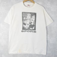 画像1: 90's SPORE USA製 ノイズロックバンドTシャツ XL (1)