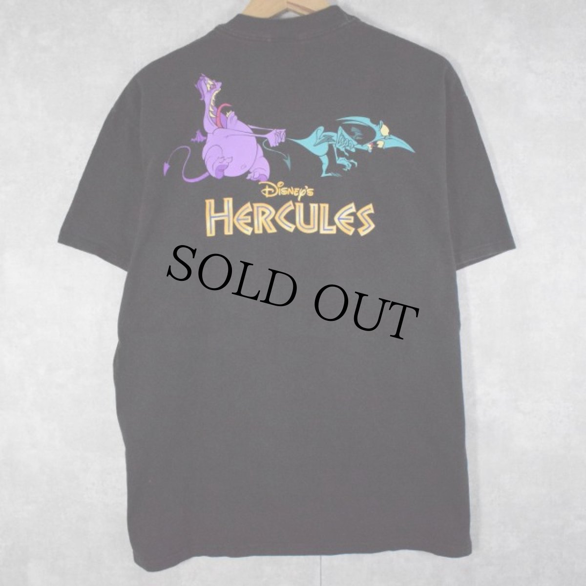 画像2: 90's HERCULES USA製 "Hades" キャラクターTシャツ L (2)