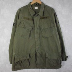 画像1: 60's U.S.ARMY ジャングルファティーグジャケット 3rd LARGE-REGULAR (1)