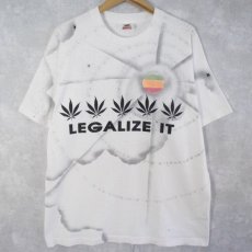 画像1: 90's USA製  Peter Tosh "LEGALIZE IT" レゲエ プリントTシャツ XL (1)