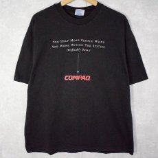 画像1: 90's COMPAQ PC企業ロゴTシャツ XL (1)