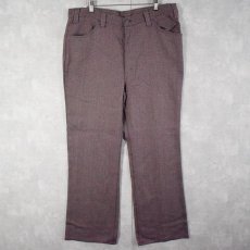 画像1: 70's LEVI'S BIGE "STA-PREST" PANTS パープル W32 (1)