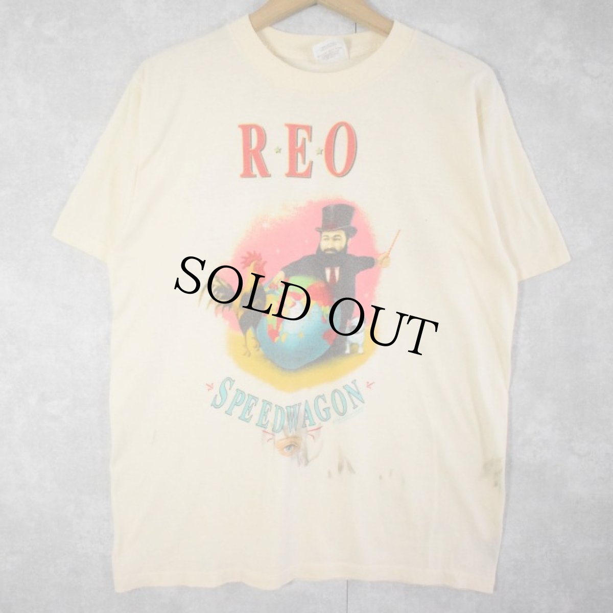 画像1: 90's REO USA製 ロックバンドTシャツ XL (1)