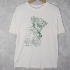 画像1: 90's LO・CO DESIGNS USA製 アートプリントTシャツ L (1)