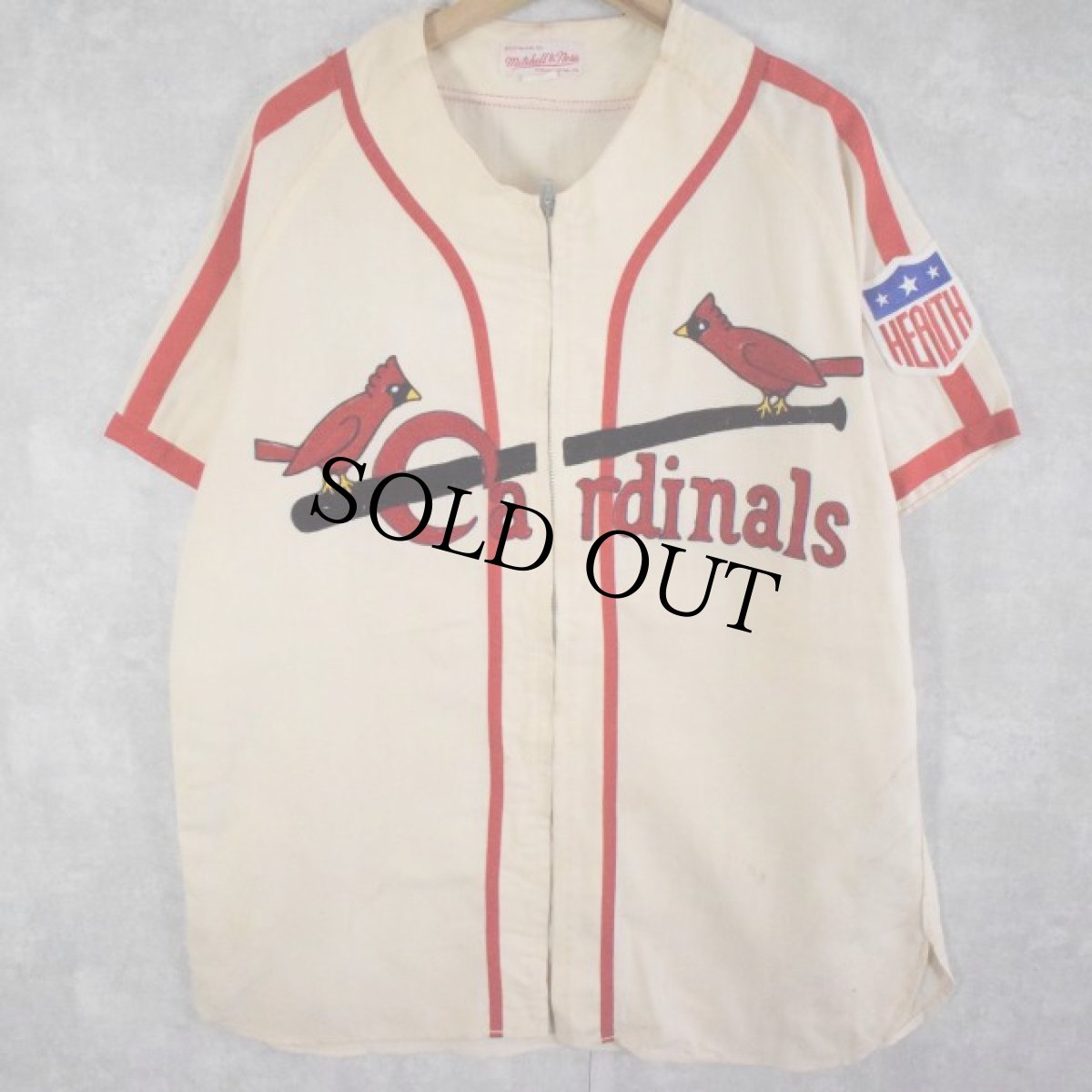 画像1: 60〜70's mitchell&ness "Cardinals" ベースボールシャツ (1)