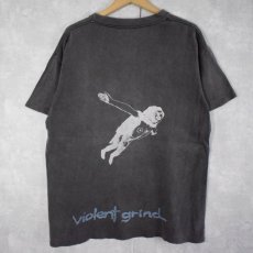 画像2: 90's VIOLENT GRIND グラフィックプリントTシャツ L (2)