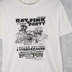 画像1: MR. RAT FINK "RAT FINK PARTY" プリントTシャツ M (1)