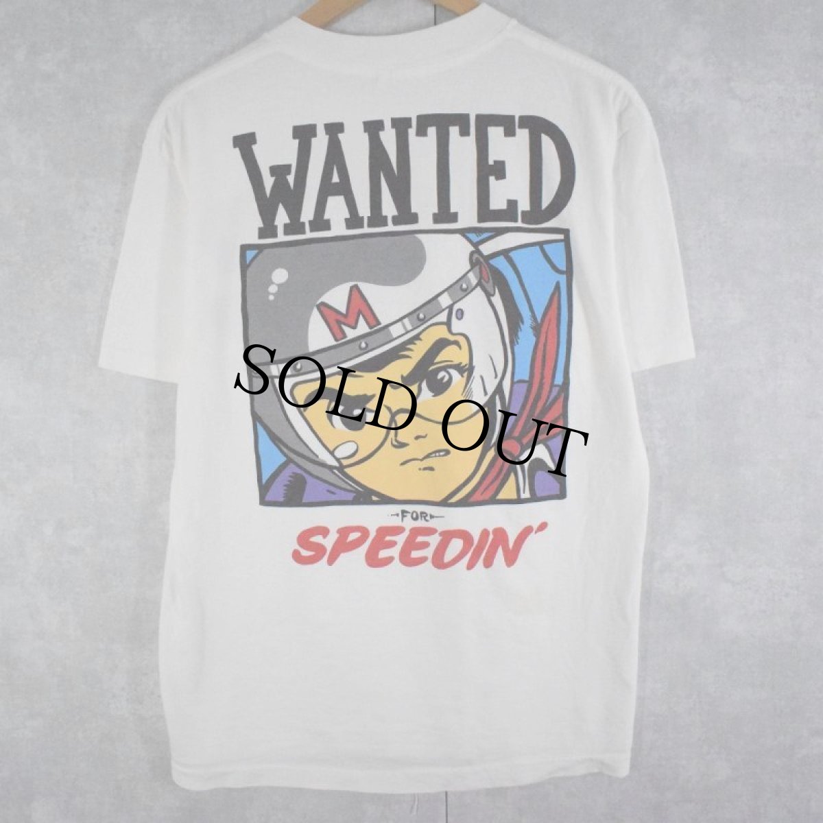 画像1: 90's SPEED RACER USA製 アニメプリントTシャツ L (1)