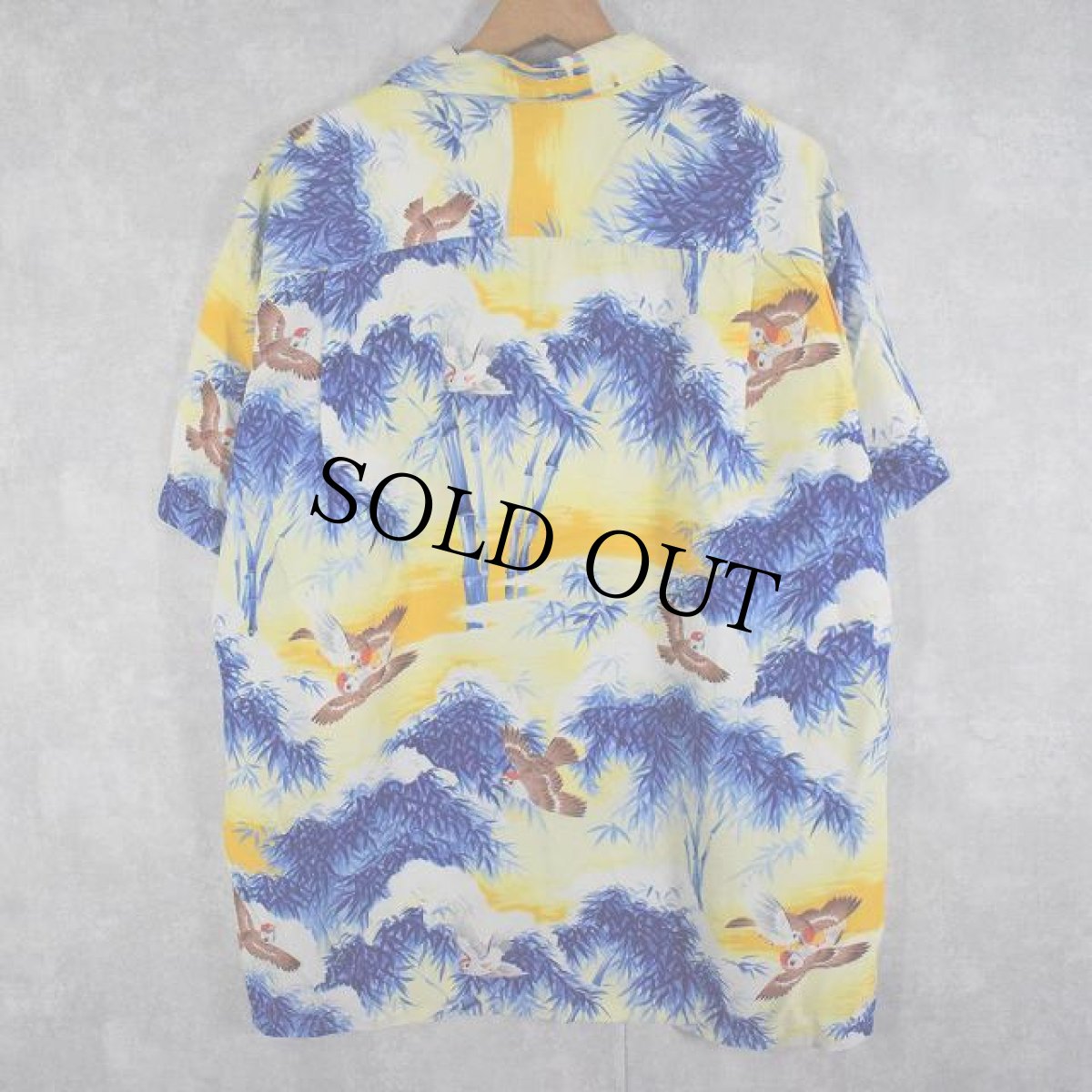 画像2: 60's JAPAN製 PENNEY'S オリエンタル柄 レーヨンアロハシャツ XL (2)