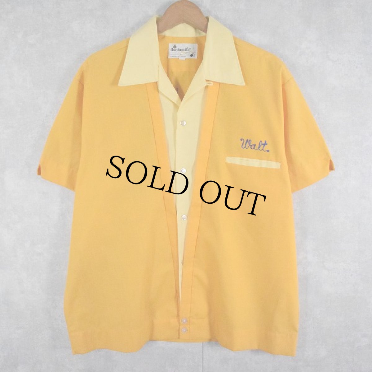 画像2: 60's Dunbrooke チェーン刺繍 ボーリングシャツ L (2)