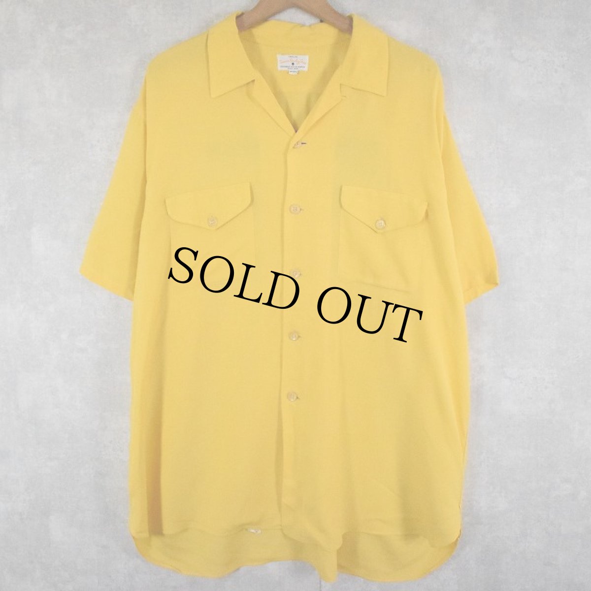 画像2: 60's SERVICE BOWLING SHIRT チェーン刺? ボーリングシャツ (2)