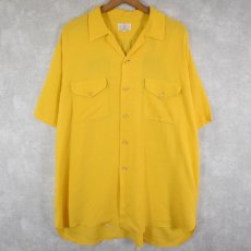 画像2: 60's SERVICE BOWLING SHIRT チェーン刺繡 ボーリングシャツ  (2)