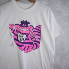 画像1: 90's DISNEY "Cheshire" キャラクタープリントTシャツ (1)