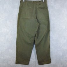 画像2: 50's USN N-3 月桂樹ボタン Utility Trousers W30 (2)