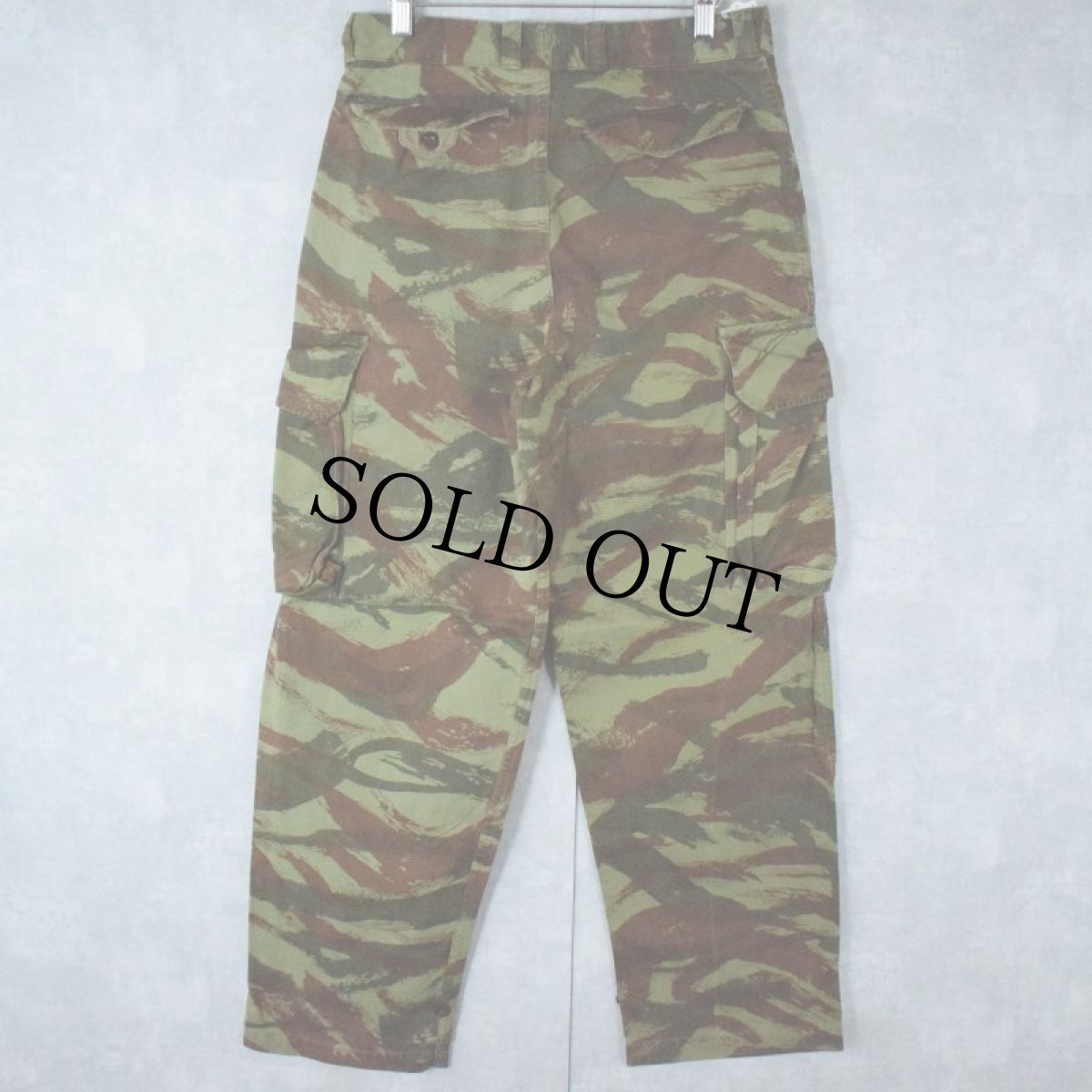 画像2: 60's フランス軍 リザードカモ M-47カーゴパンツ W30 (2)