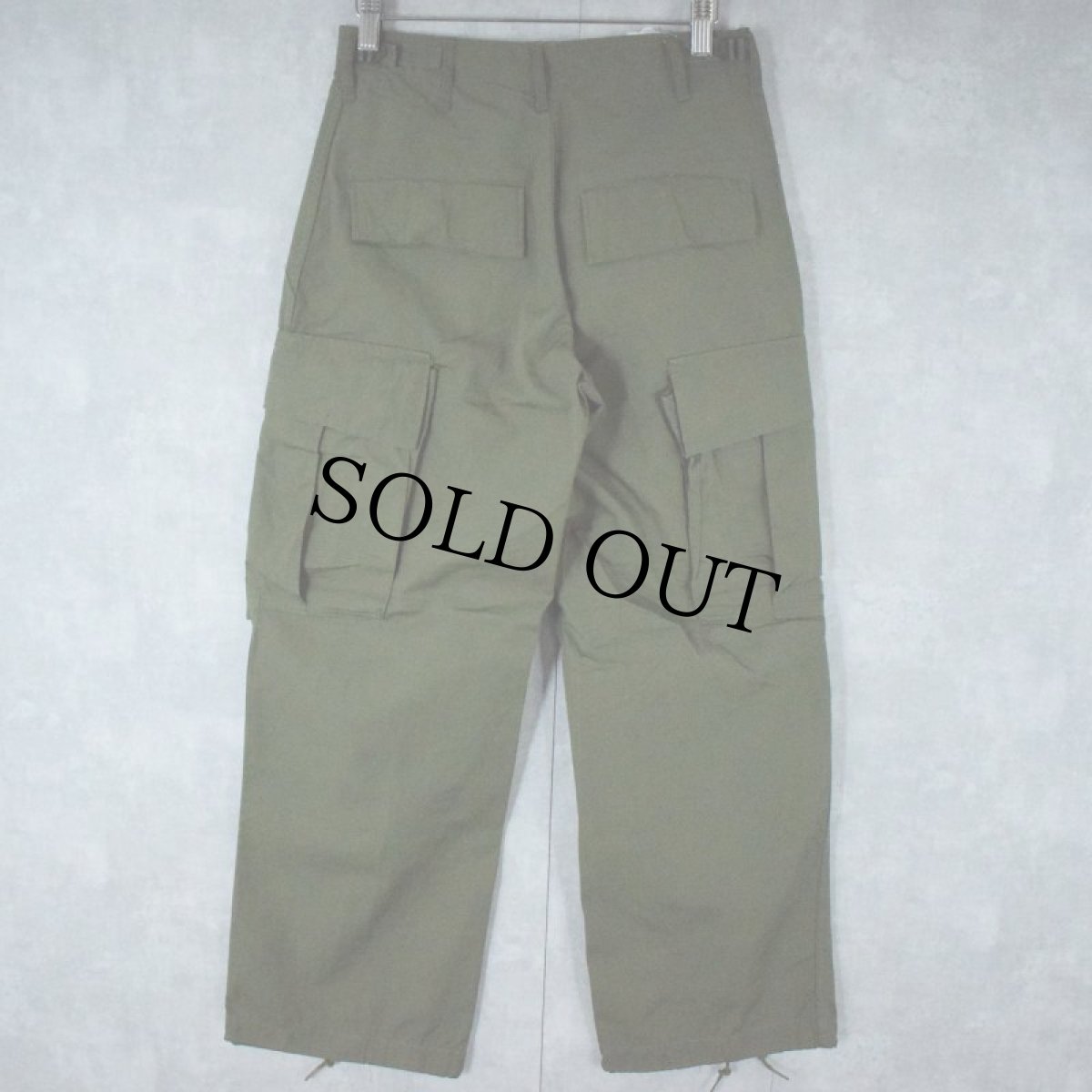 画像2: 60's U.S.ARMY Jungle Fatigue Trousers 4th Dead Stock W25~28 (2)