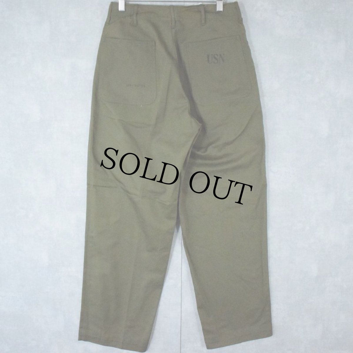 画像2: 50's USN N-3 Utility Trousers DEADSTOCK W28 (2)
