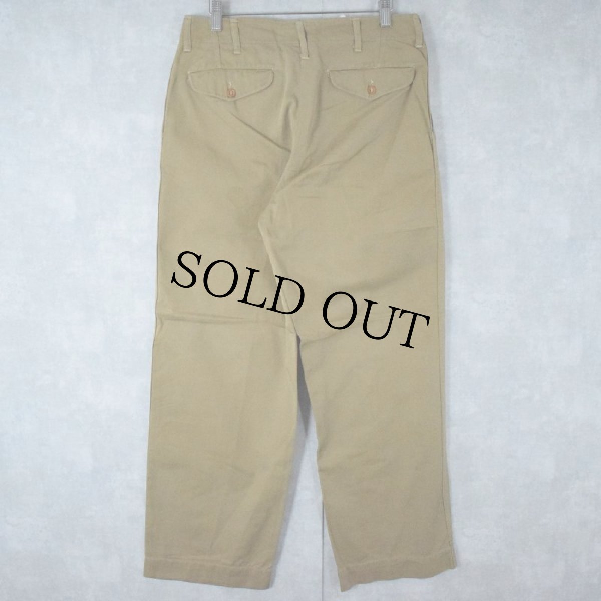 画像2: 40's USMC チノトラウザーズ W30 (2)