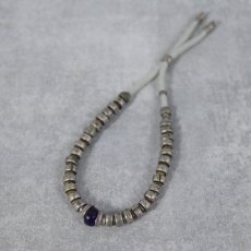 画像1: RORAN Glass Beads×Silver×Indigo ropeブレスレット (1)