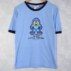 画像2: MEGA MAN ゲームキャラクターリンガーTシャツ M (2)