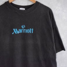 画像1: 90's Marriott USA製 ホテルロゴプリントTシャツ XXL (1)