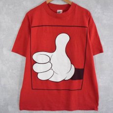 画像1: 90's DISNEY MICKEY MOUSE USA製 キャラクタープリントTシャツ XL (1)