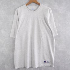 画像1: 90's RUSSELL ATHLETIC USA製 無地フットボールTシャツ XL (1)