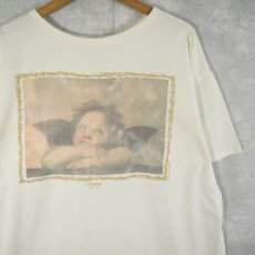 画像1: 90's Raffaello "二人の天使 アートTシャツ ONESIZE (1)