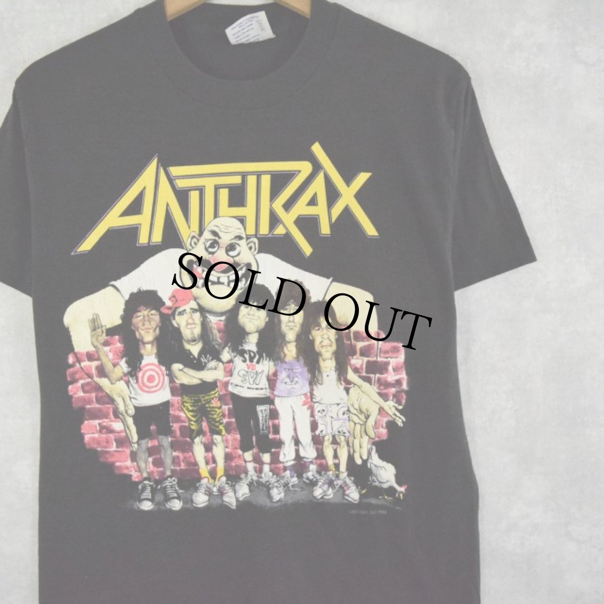 画像1: 80's ANTHRAX "STATE OF EUPHORIA" USA製 ヘヴィメタルバンドTシャツ M (1)