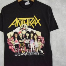 画像1: 80's ANTHRAX "STATE OF EUPHORIA" USA製 ヘヴィメタルバンドTシャツ M (1)