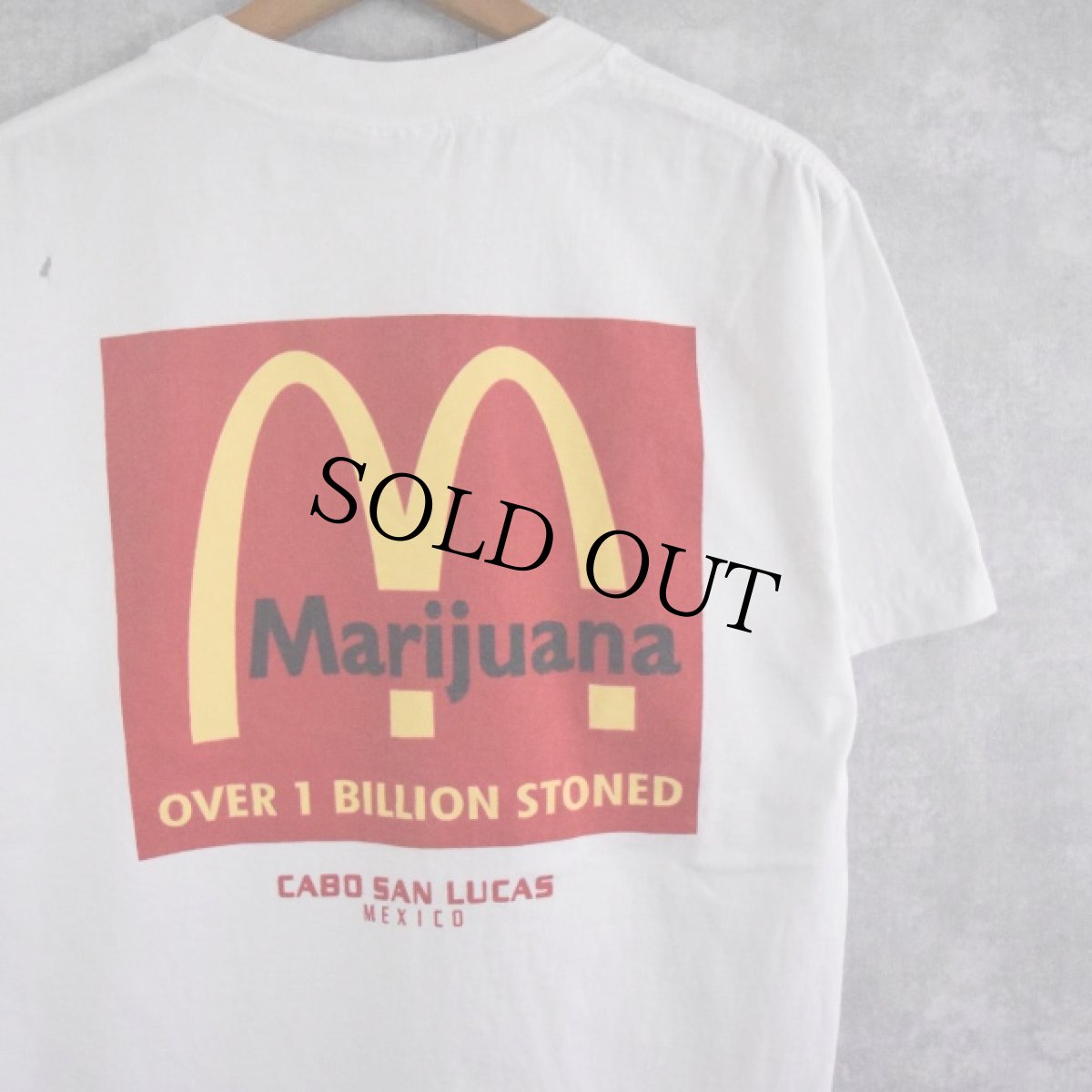 画像1: 2000's "Marijuana" パロディプリントTシャツ S (1)