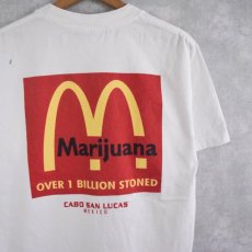 画像1: 2000's "Marijuana" パロディプリントTシャツ S (1)