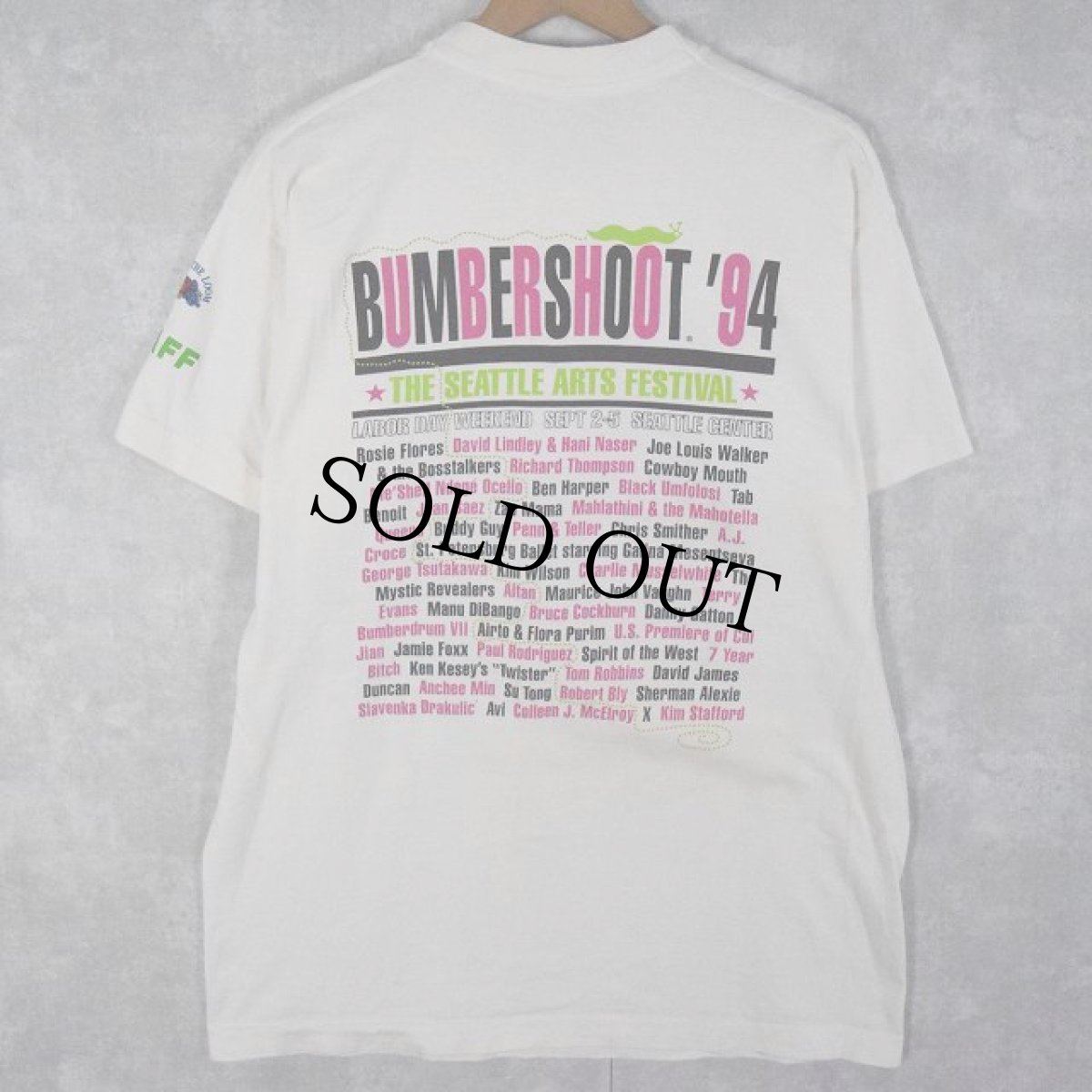 画像2: 1994 BUMBER SHOOT ミュージックフェスティバルTシャツ L (2)