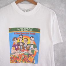 画像1: 2002 Weezer "A Good Source Rock!!" オルタナティブロックバンドTシャツ M (1)