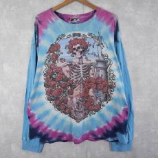 画像1: 90's LIQUID BLUE "GRATEFUL DEAD" タイダイロックバンドロンT (1)