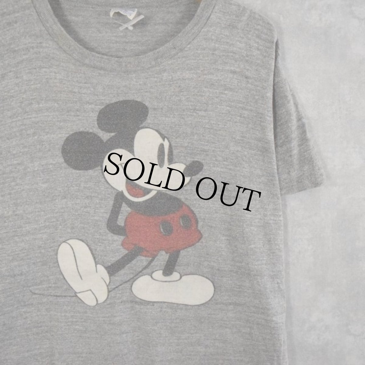 画像1: 80's Walt Disney World "MICKEY MOUSE" キャラクターTシャツ L (1)