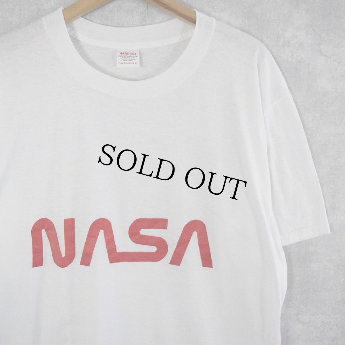 画像1: 80's USA製 NASA ワームロゴプリントTシャツ ONE (1)