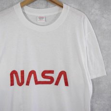 画像1: 80's USA製 NASA ワームロゴプリントTシャツ ONE (1)