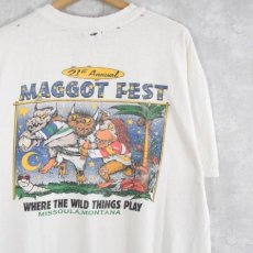 画像1: 90's かいじゅうたちのいるところ "MAGGOT FEST 1997" 絵本プリントTシャツ XL (1)