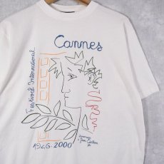 画像1: 2000's Jean Cocteau "Le Testament d'Orphée un Film" フランス人芸術家 アートプリントTシャツ L (1)