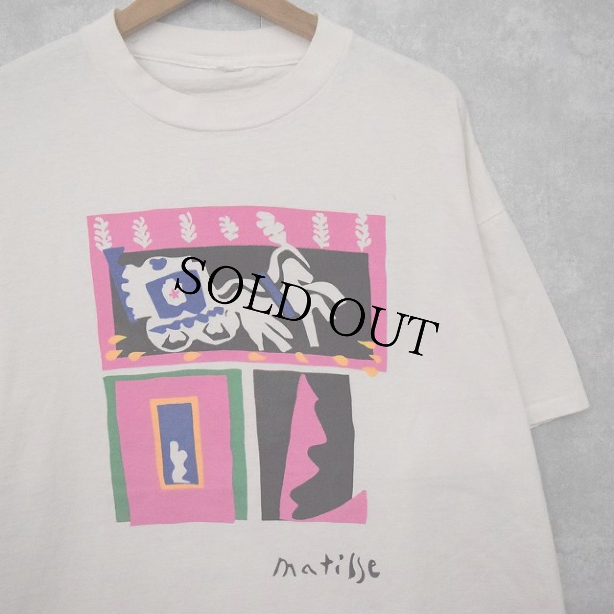 画像1: 90's Henri Matisse "JAZZ" アートプリントTシャツ (1)